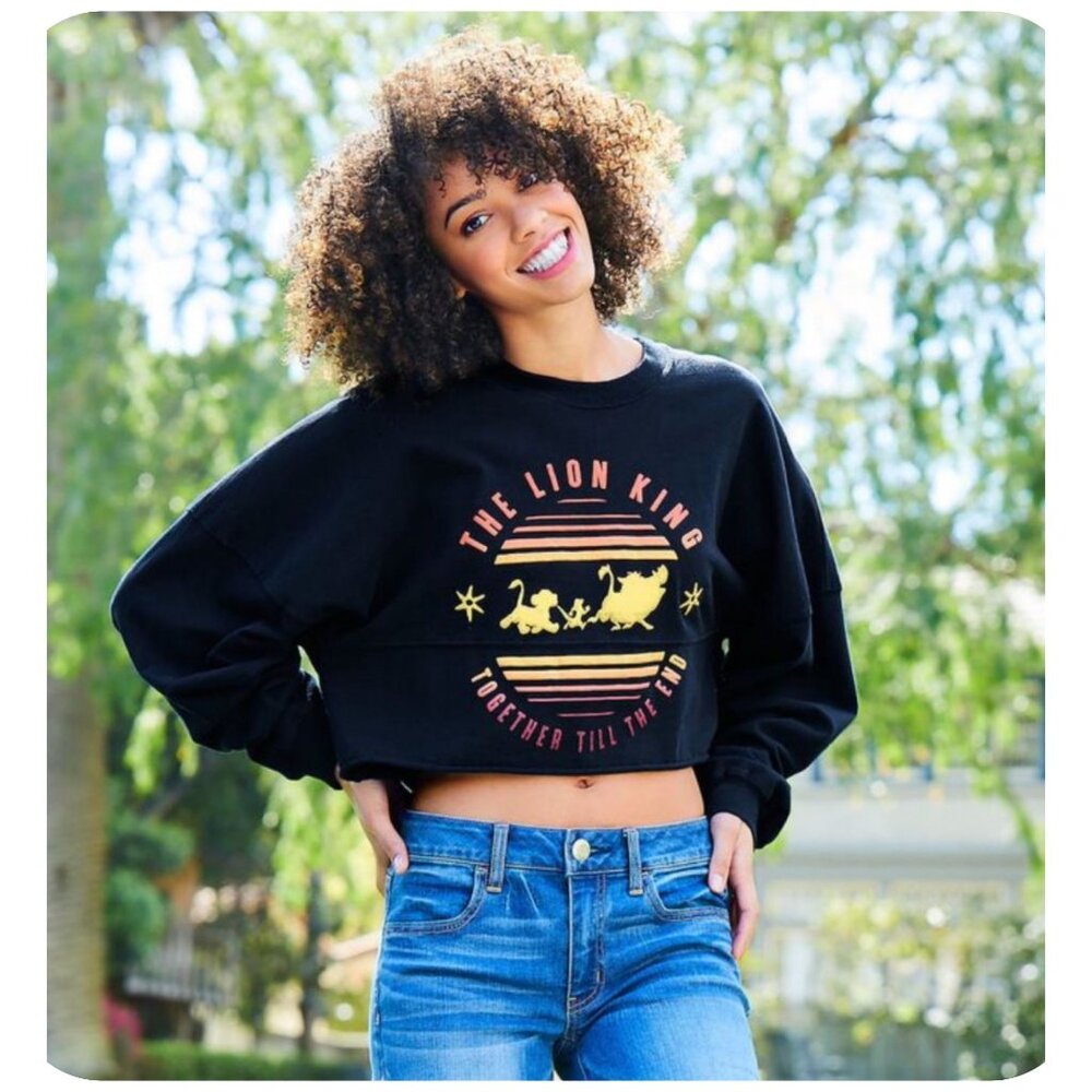 DISNEY The Lion King "Hakuna Matata" Spirit Crop Top Long Sleeves Women's XXL